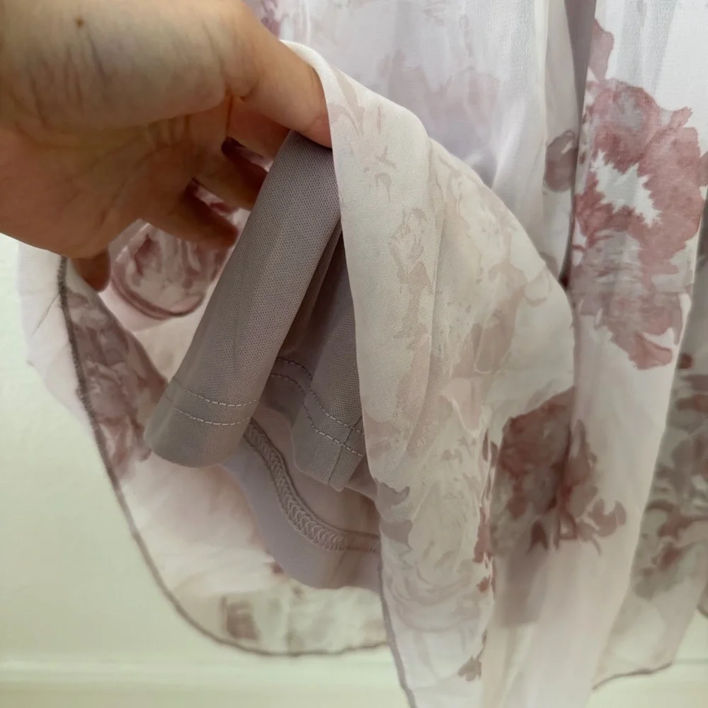 Baltic Born NWT Alexandria Smocked Maxi Dress Blush Floral Pink Plus Size 1X - Picture 5 of 12